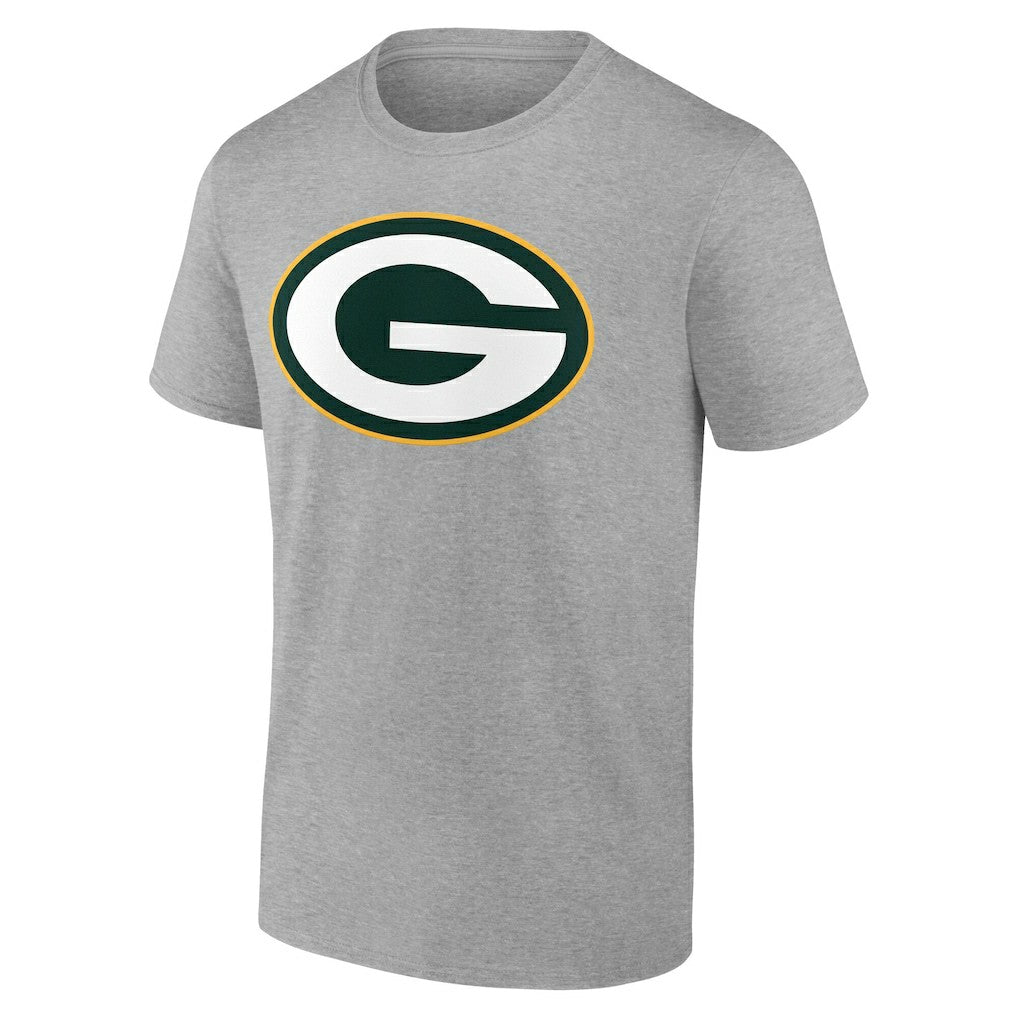 Green Bay Packers Team Authentic Personalized Name & Number T-Shirt - Gray discount