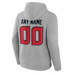 Houston Texans Team Authentic Personalized Name & Number Hoodie - Gray on sale
