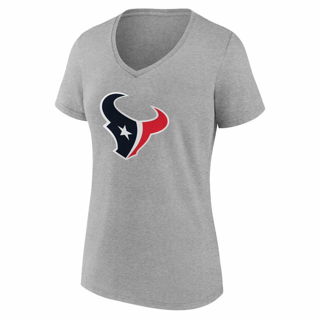 Houston Texans Women's Team Authentic Personalized Name & Number V-Neck T-Shirt - Gray cheap