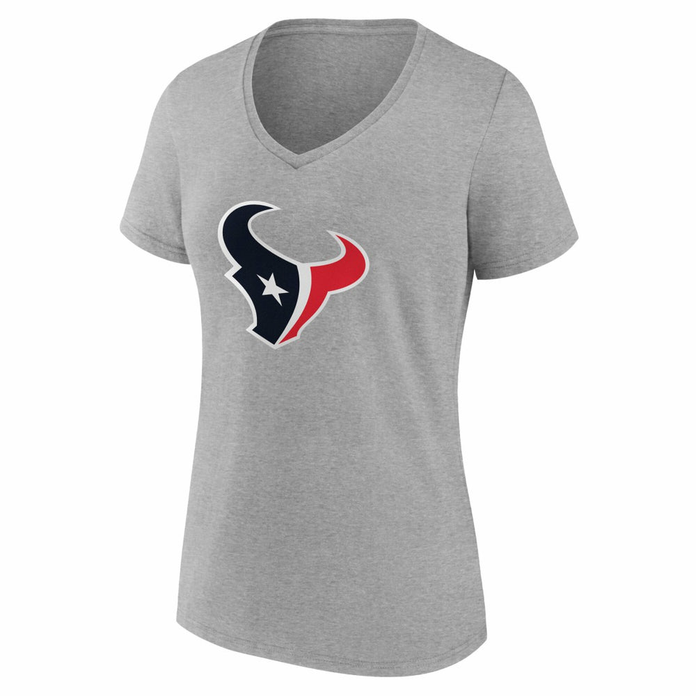 Houston Texans Women's Team Authentic Personalized Name & Number V-Neck T-Shirt - Gray cheap