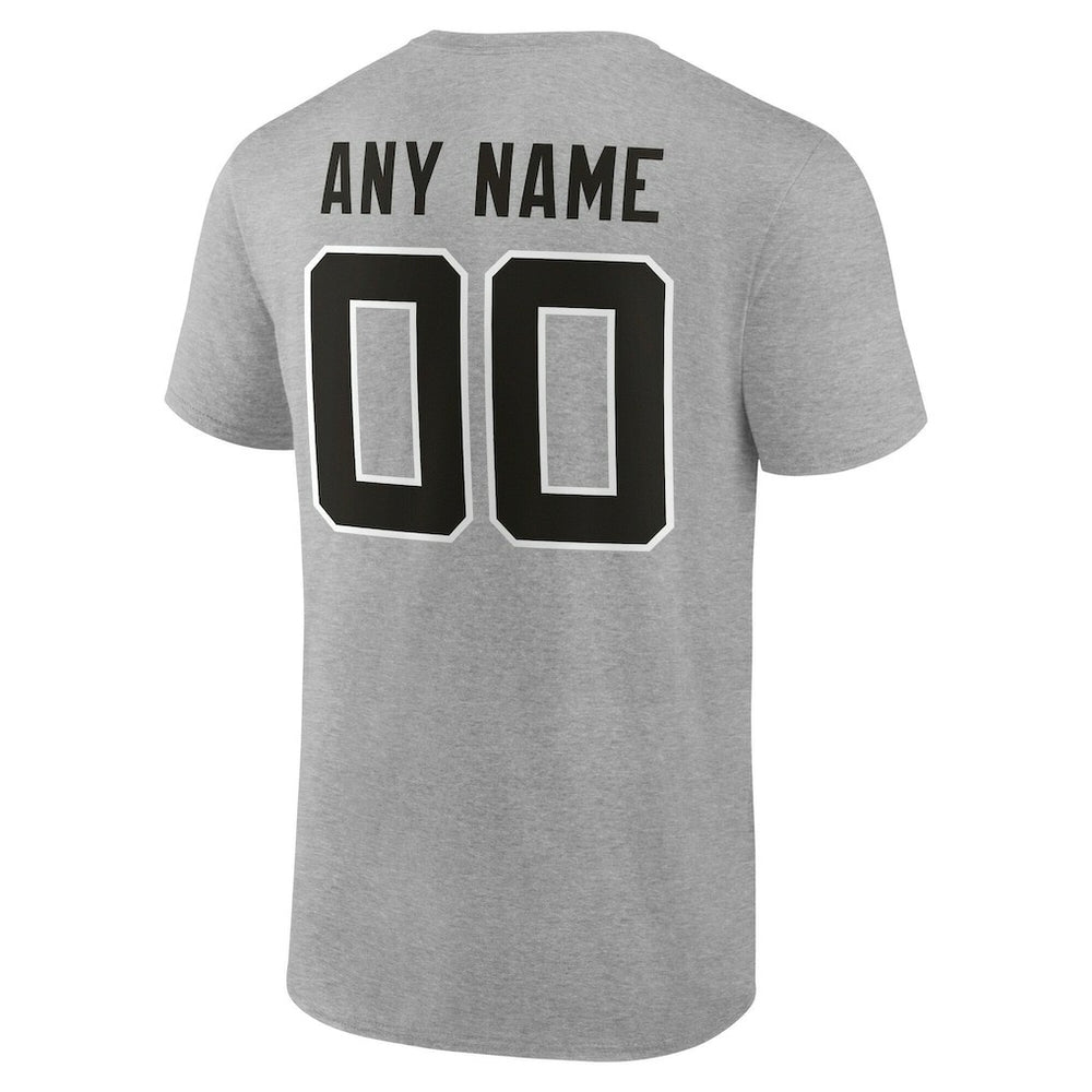 Jacksonville Jaguars Team Authentic Personalized Name & Number T-Shirt - Gray discount