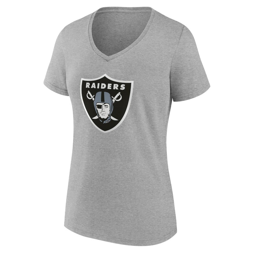 Las Vegas Raiders Women's Team Authentic Personalized Name & Number V-Neck T-Shirt - Gray online