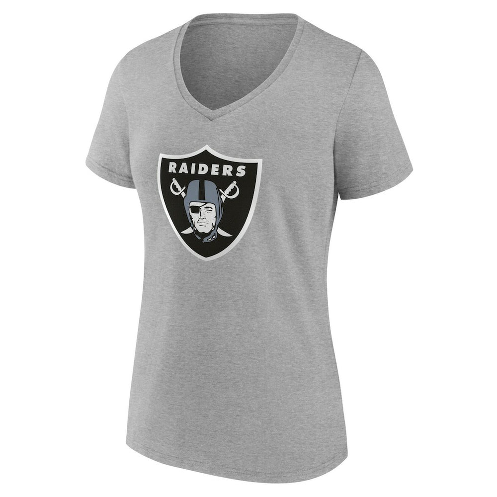 Las Vegas Raiders Women's Team Authentic Personalized Name & Number V-Neck T-Shirt - Gray online