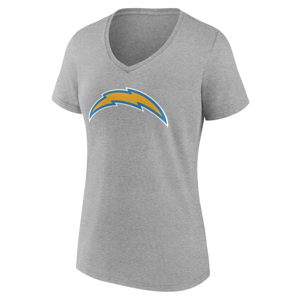 Los Angeles Chargers Women's Team Authentic Personalized Name & Number V-Neck T-Shirt - Gray online