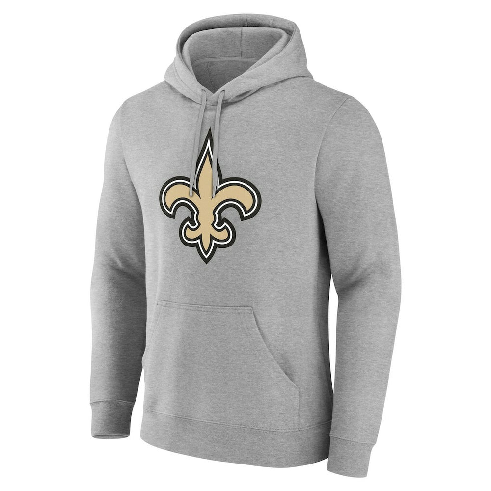 New Orleans Saints Team Authentic Personalized Name & Number Hoodie - Gray discount