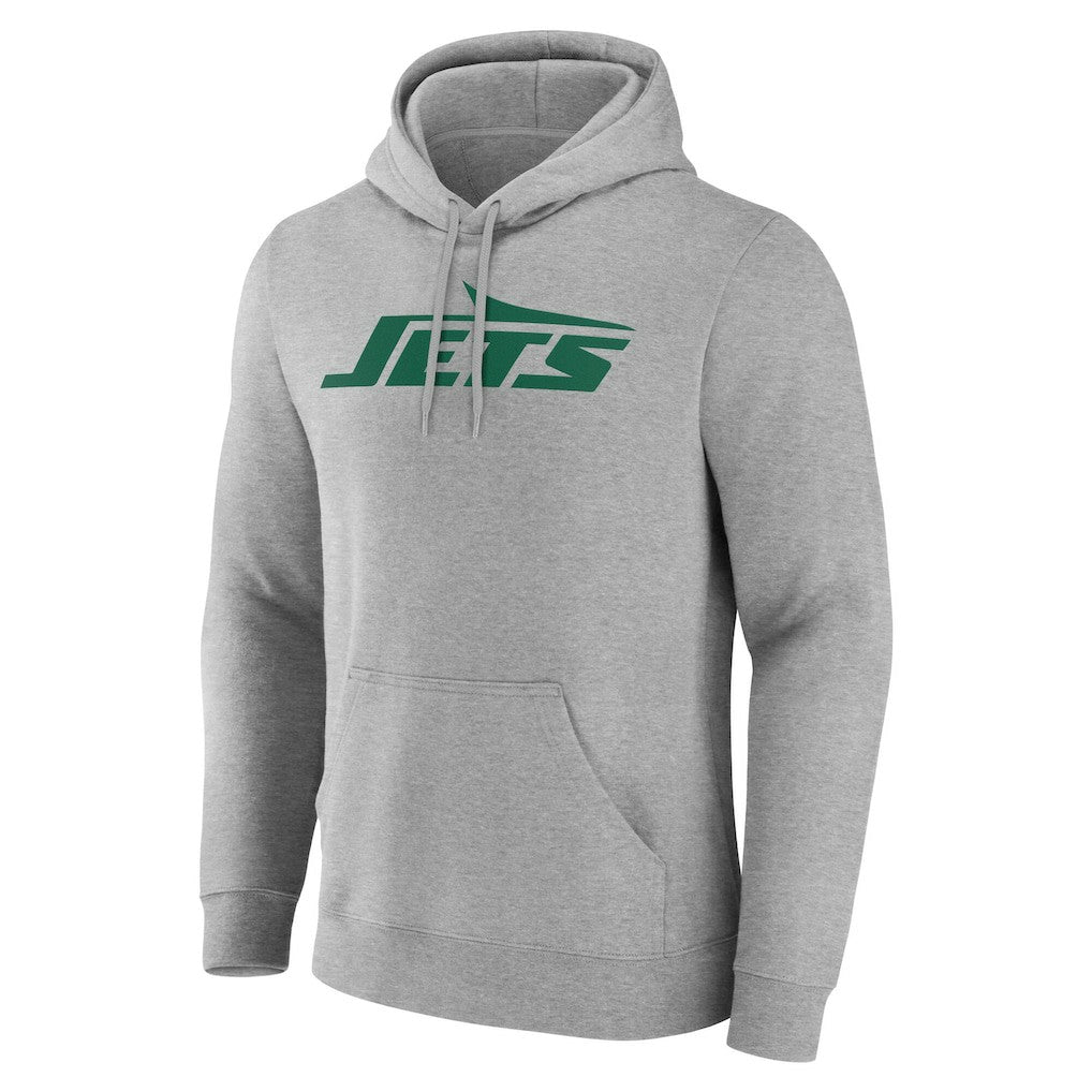 New York Jets Team Authentic Personalized Name & Number Hoodie - Gray outlet