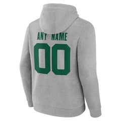 New York Jets Team Authentic Personalized Name & Number Hoodie - Gray outlet