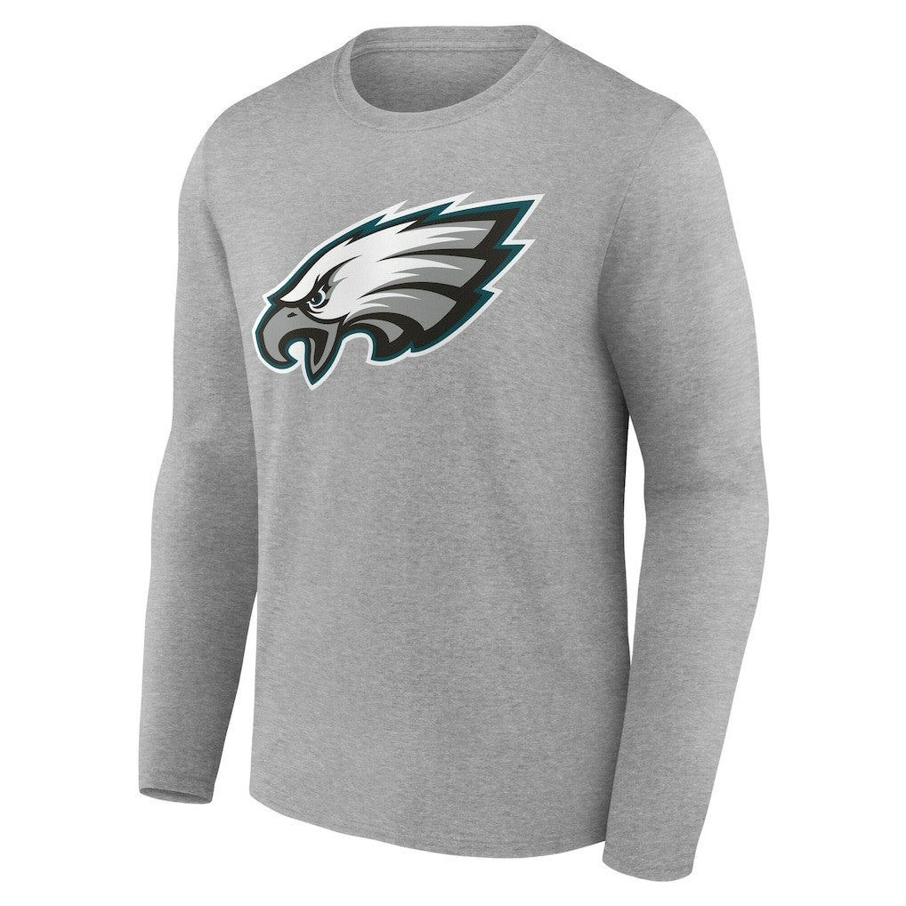 Philadelphia Eagles Team Authentic Personalized Name & Number Long Sleeve T-Shirt - Gray sale