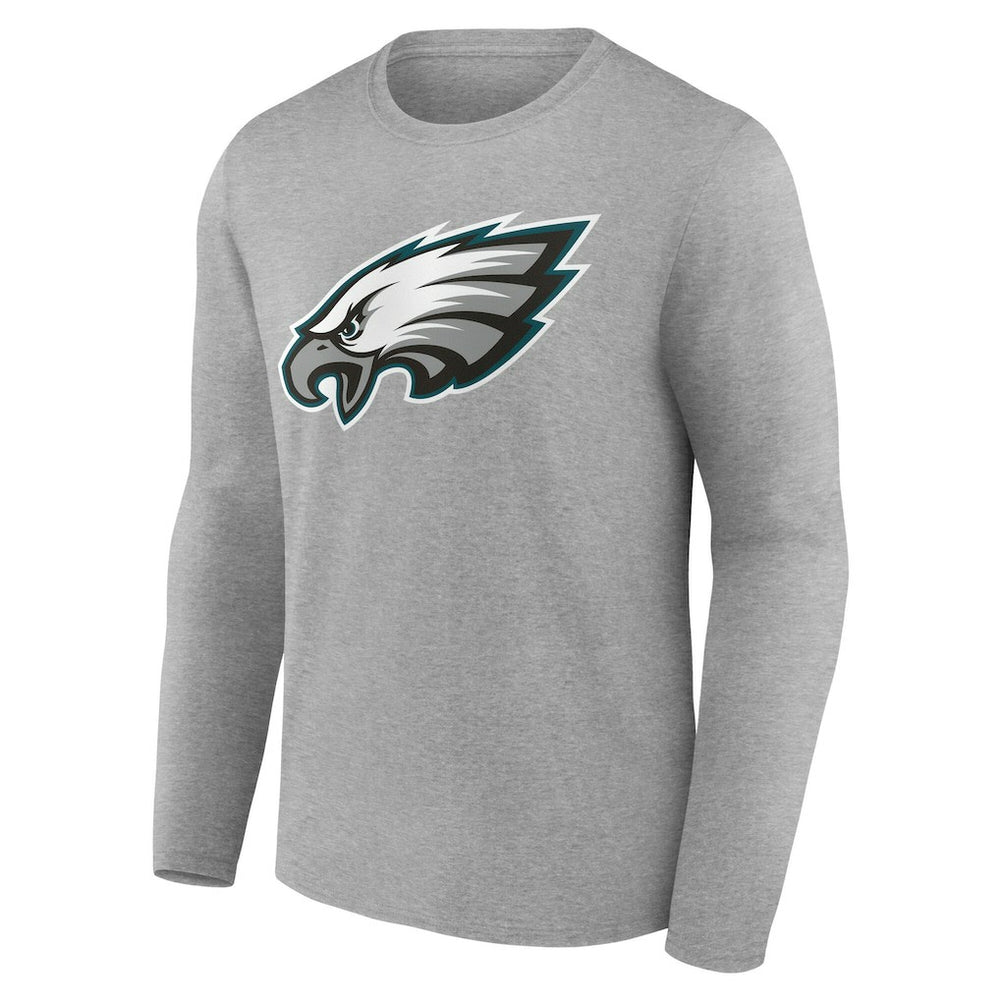 Philadelphia Eagles Team Authentic Personalized Name & Number Long Sleeve T-Shirt - Gray sale