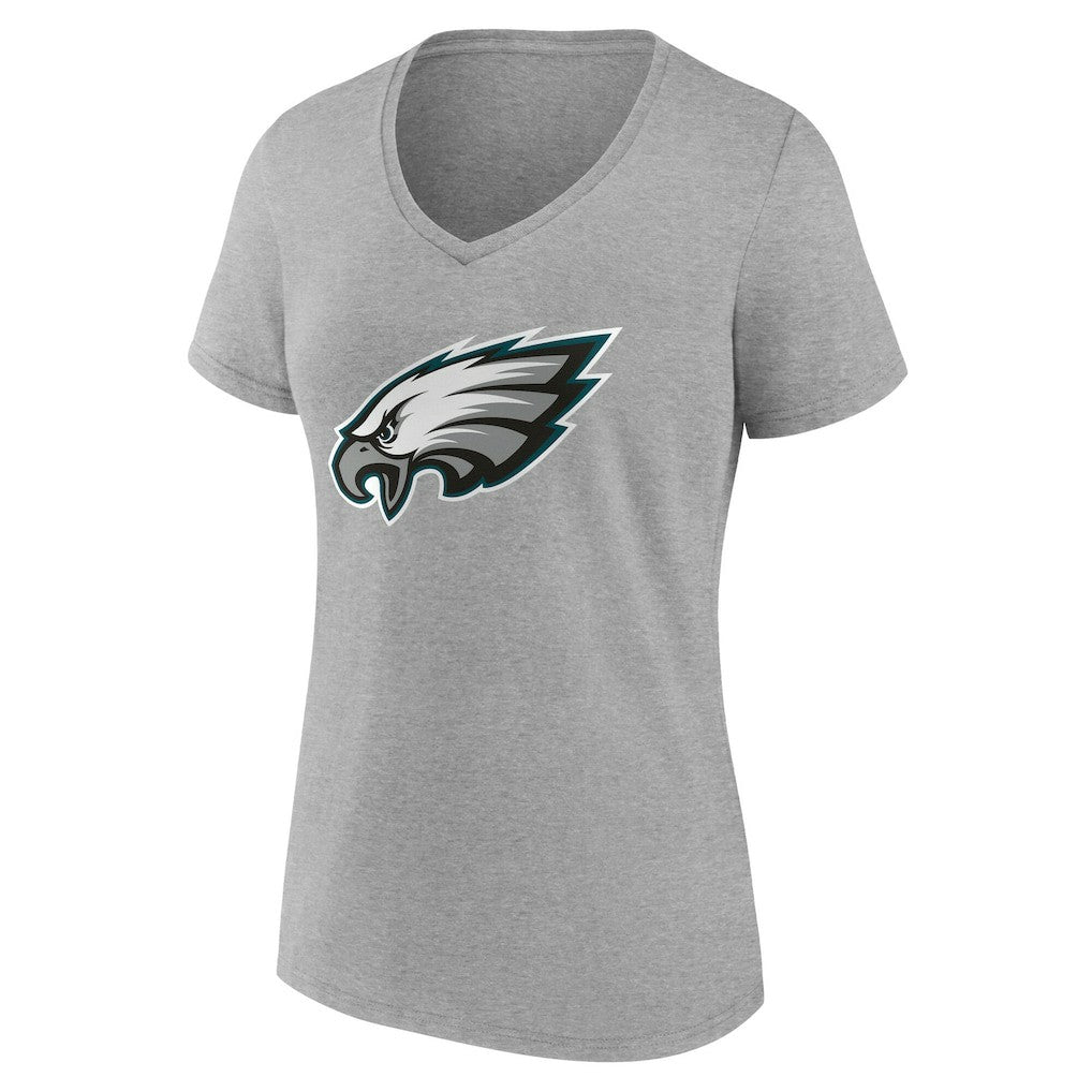 Philadelphia Eagles Women's Team Authentic Personalized Name & Number V-Neck T-Shirt - Gray online