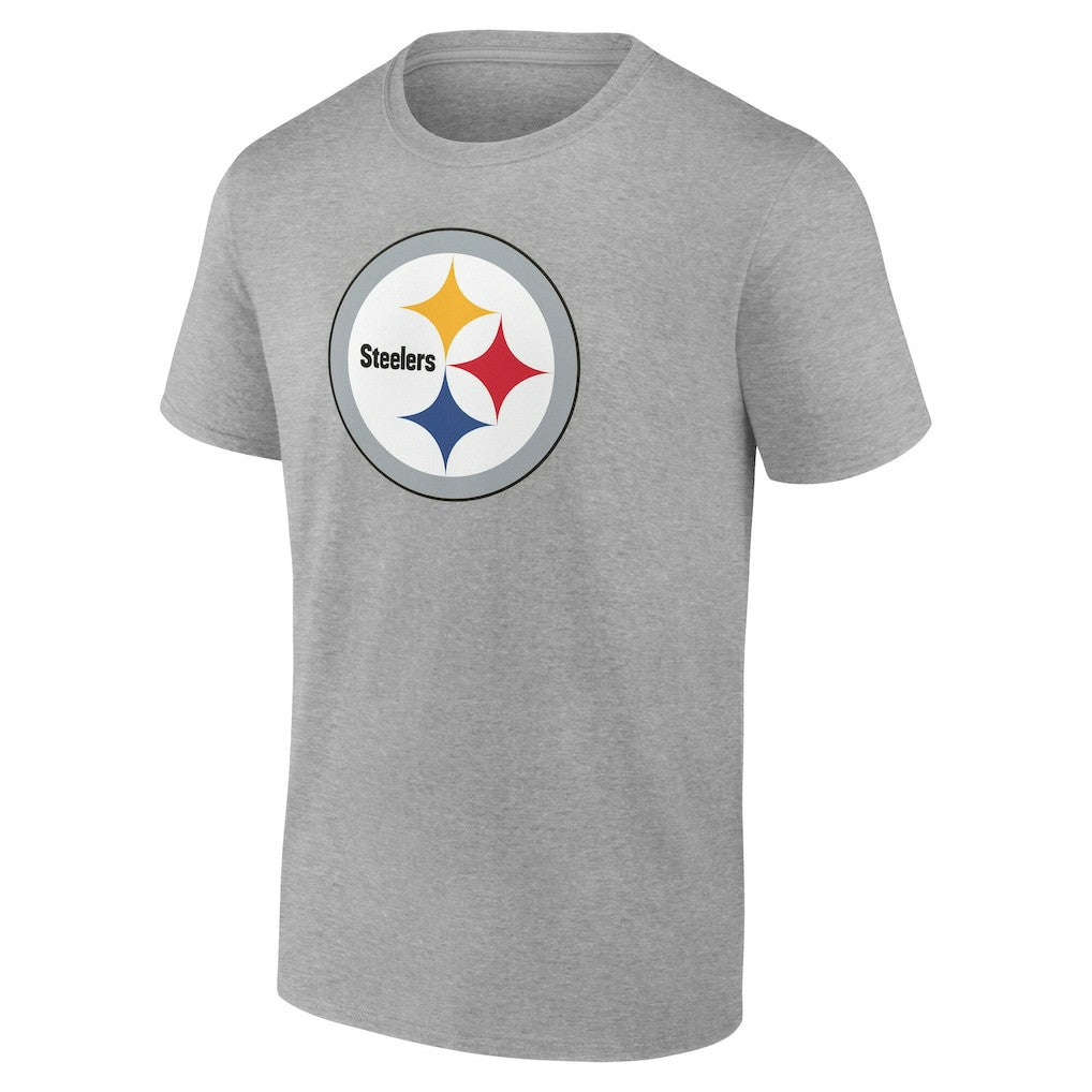 Pittsburgh Steelers Team Authentic Personalized Name & Number T-Shirt - Gray cheap