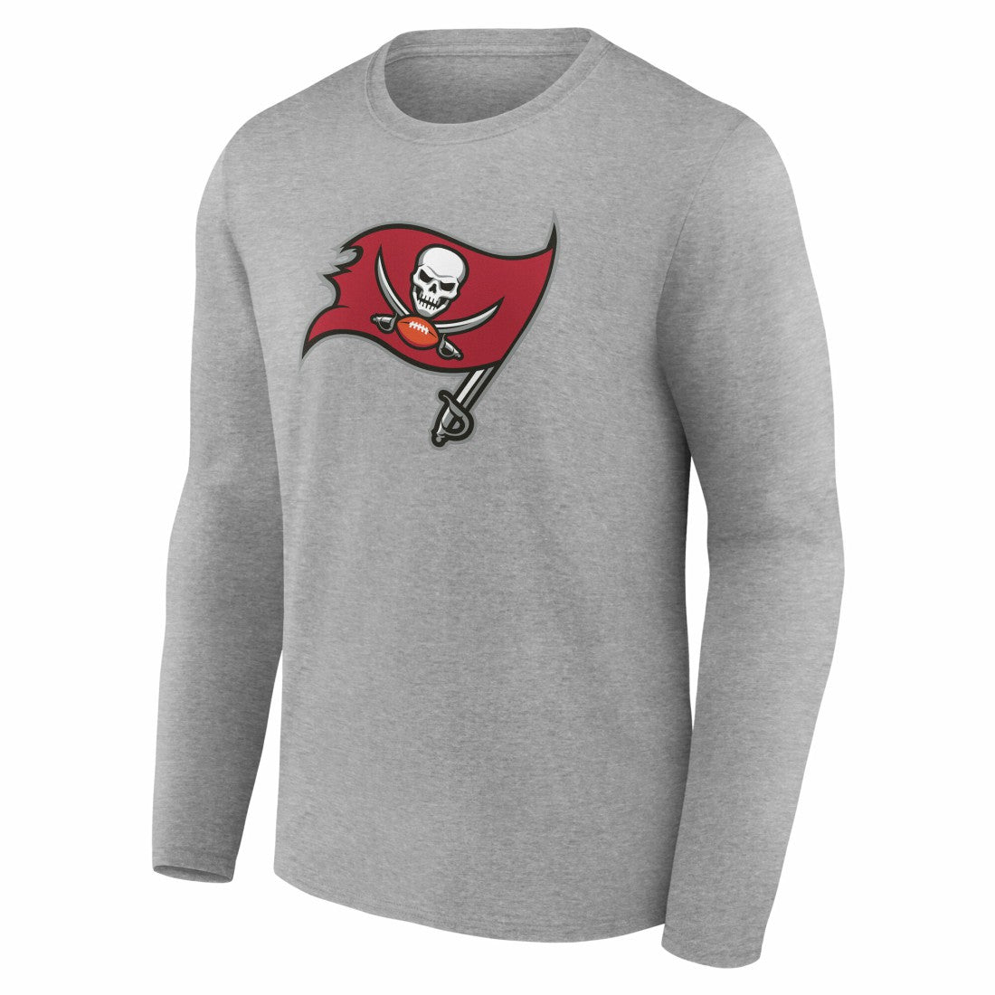 Tampa Bay Buccaneers Team Authentic Personalized Name & Number Long Sleeve T-Shirt - Gray on sale
