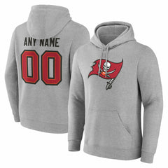 Tampa Bay Buccaneers Team Authentic Personalized Name & Number Hoodie - Gray discount