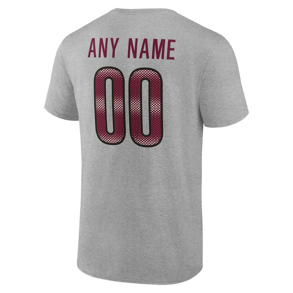 Washington Commanders Team Authentic Personalized Name & Number T-Shirt - Gray outlet