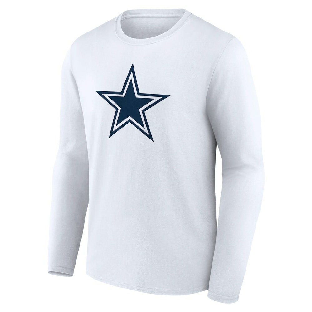 Dallas Cowboys Team Authentic Personalized Name & Number Long Sleeve T-Shirt - White cheap