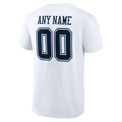Dallas Cowboys Team Authentic Personalized Name & Number T-Shirt - White online