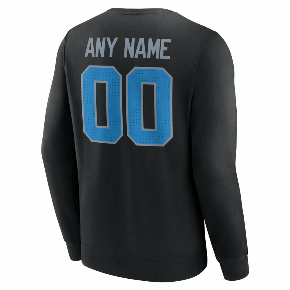 Detroit Lions Team Authentic Personalized Name & Number Sweatshirt - Black discount