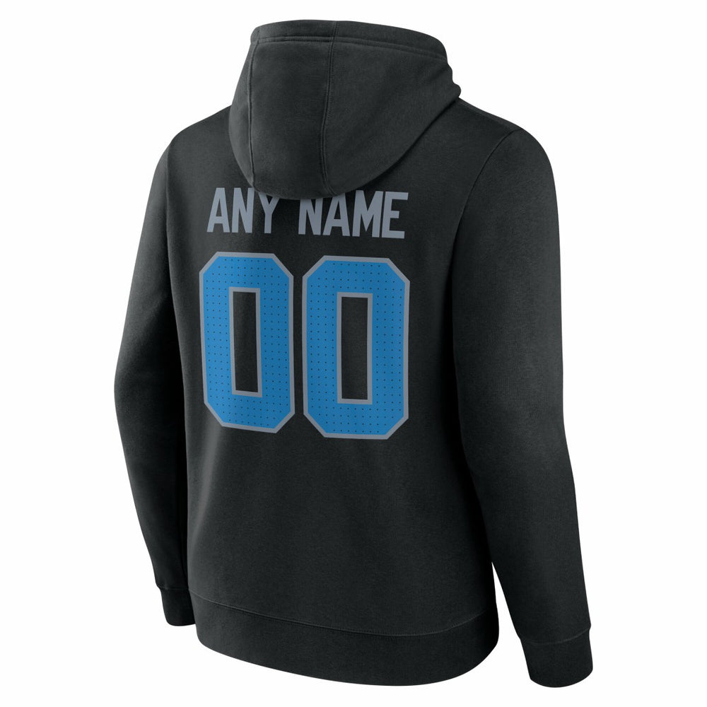 Detroit Lions Team Authentic Personalized Name & Number Hoodie - Black discount