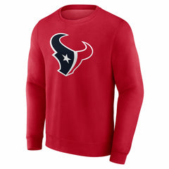 Houston Texans Team Authentic Personalized Name & Number Sweatshirt - Red sale