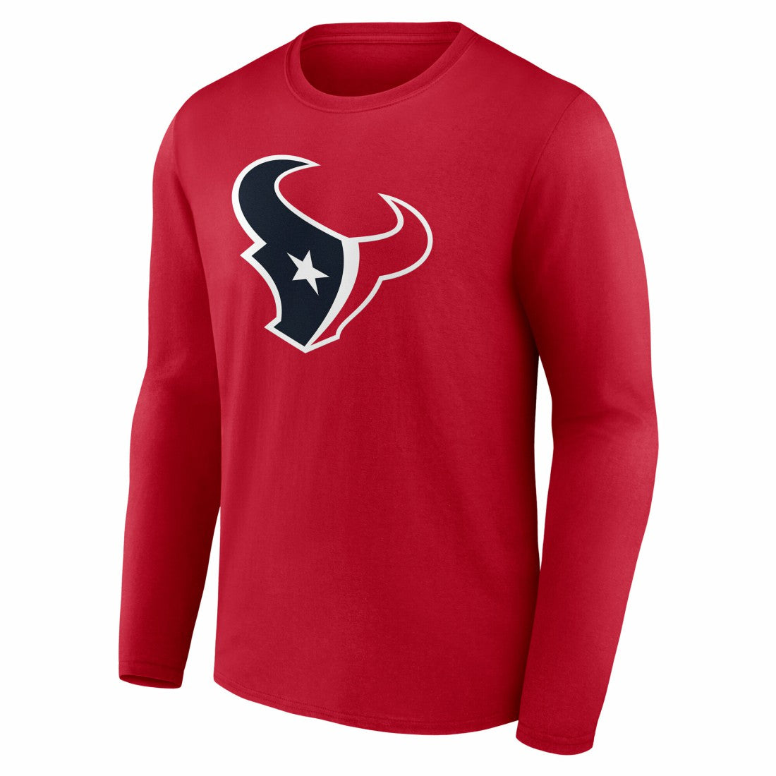 Houston Texans Team Authentic Personalized Name & Number Long Sleeve T-Shirt - Red online