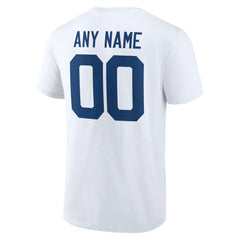 Indianapolis Colts Team Authentic Personalized Name & Number T-Shirt - White for sale