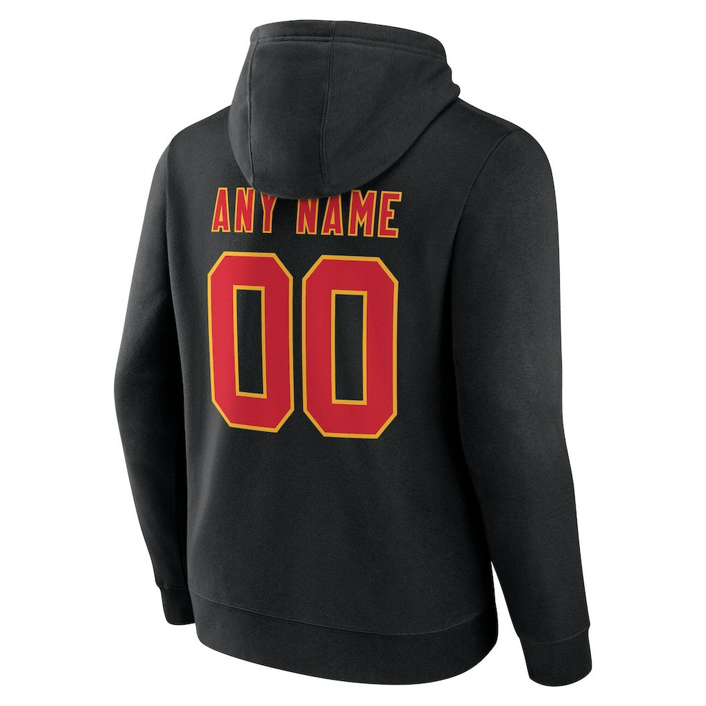 Kansas City Chiefs Team Authentic Personalized Name & Number Hoodie - Black discount