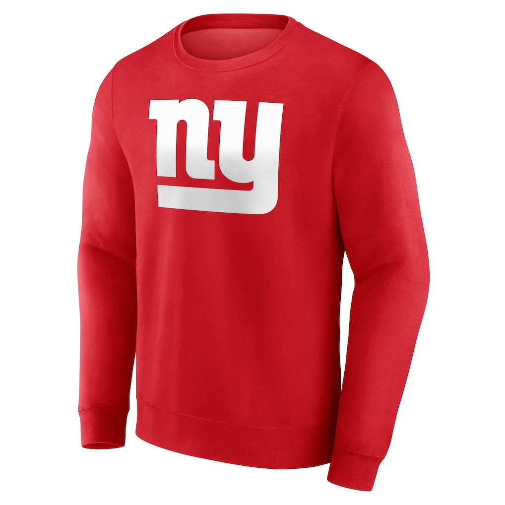 New York Giants Team Authentic Personalized Name & Number Sweatshirt - Red outlet