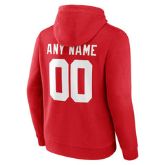 New York Giants Team Authentic Personalized Name & Number Hoodie - Red sale