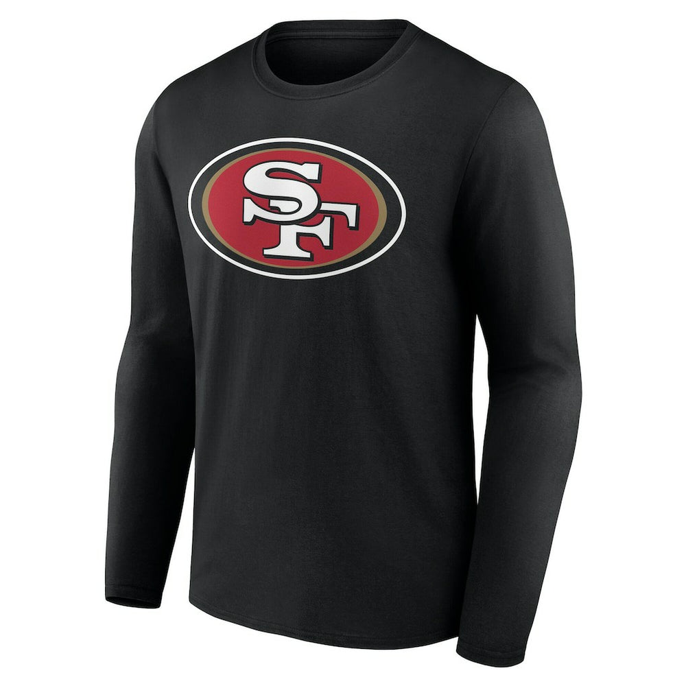 San Francisco 49ers Team Authentic Personalized Name & Number Long Sleeve T-Shirt - Black outlet