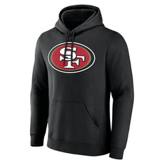 San Francisco 49ers Team Authentic Personalized Name & Number Hoodie - Black cheap