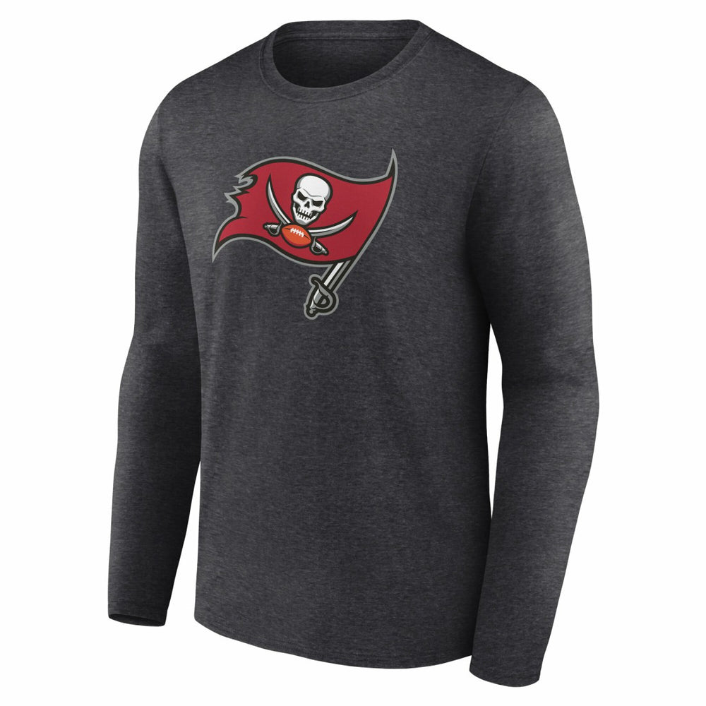 Tampa Bay Buccaneers Team Authentic Personalized Name & Number Long Sleeve T-Shirt - Charcoal on sale