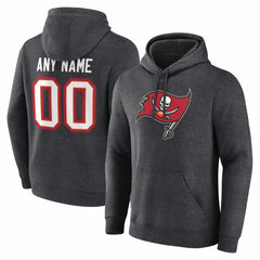 Tampa Bay Buccaneers Team Authentic Personalized Name & Number Hoodie - Charcoal cheap
