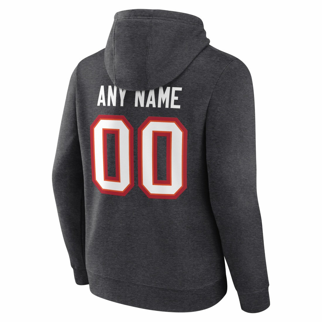 Tampa Bay Buccaneers Team Authentic Personalized Name & Number Hoodie - Charcoal cheap