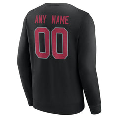 Arizona Cardinals Team Authentic Personalized Name & Number Sweatshirt - Black sale