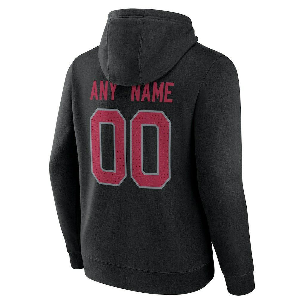Arizona Cardinals Team Authentic Personalized Name & Number Hoodie - Black outlet
