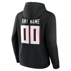 Atlanta Falcons Team Authentic Personalized Name & Number Hoodie - Black cheap