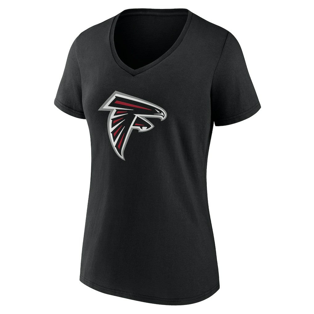 Atlanta Falcons Women's Team Authentic Personalized Name & Number V-Neck T-Shirt - Black on sale