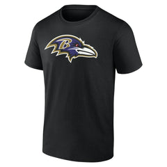 Baltimore Ravens Team Authentic Personalized Name & Number T-Shirt - Black for sale