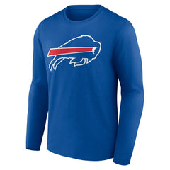 Buffalo Bills Team Authentic Personalized Name & Number Long Sleeve T-Shirt - Royal cheap