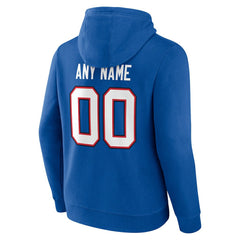 Buffalo Bills Team Authentic Personalized Name & Number Hoodie - Royal sale