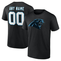Carolina Panthers Team Authentic Personalized Name & Number T-Shirt - Black online