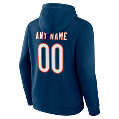 Chicago Bears Team Authentic Personalized Name & Number Hoodie - Navy discount