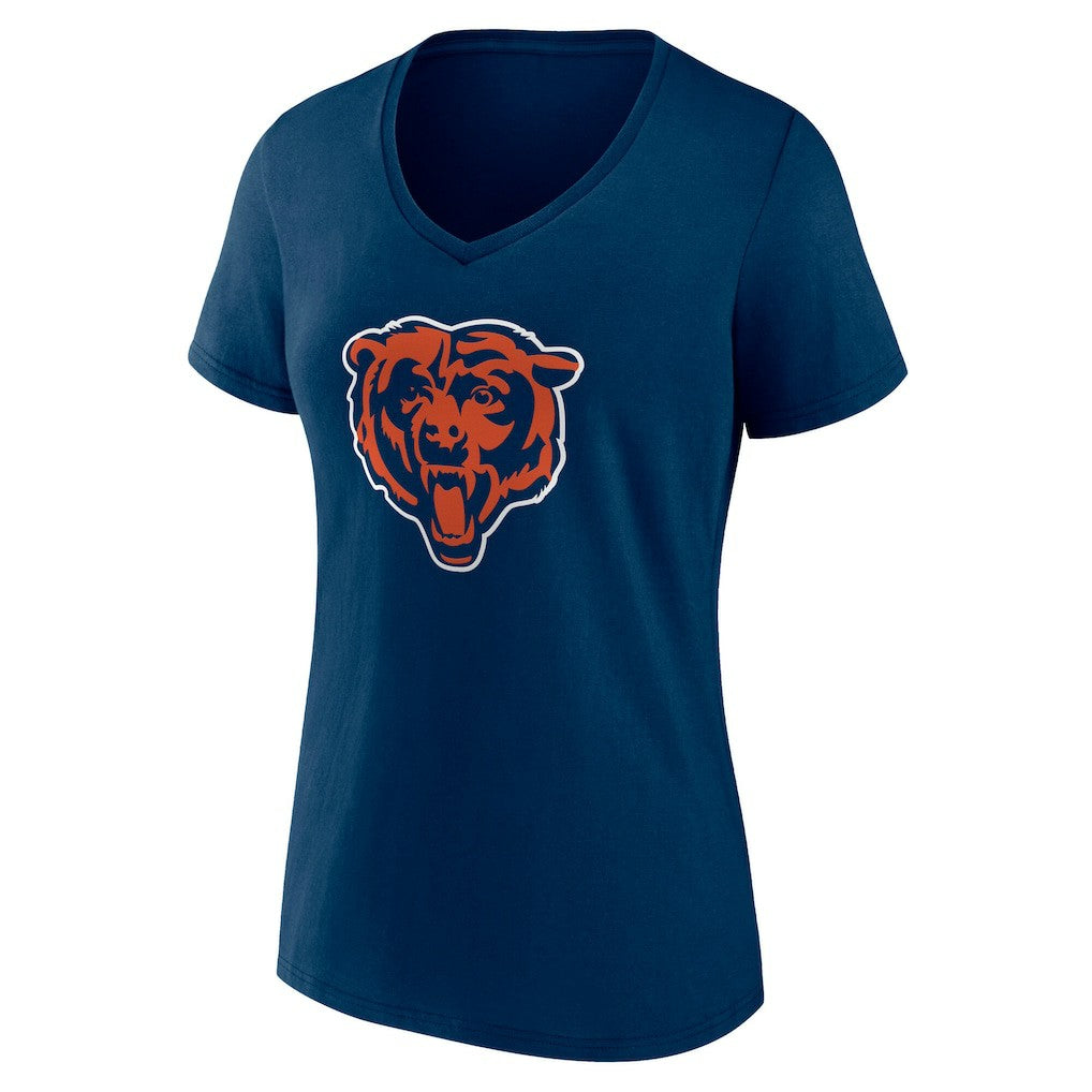 Chicago Bears Women's Team Authentic Personalized Name & Number V-Neck T-Shirt - Navy discount