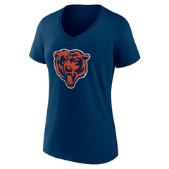 Chicago Bears Women's Team Authentic Personalized Name & Number V-Neck T-Shirt - Navy discount