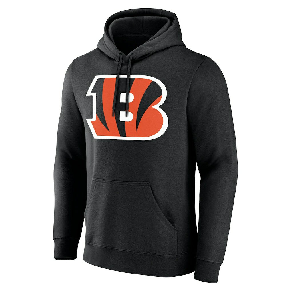 Cincinnati Bengals Team Authentic Personalized Name & Number Hoodie - Black sale
