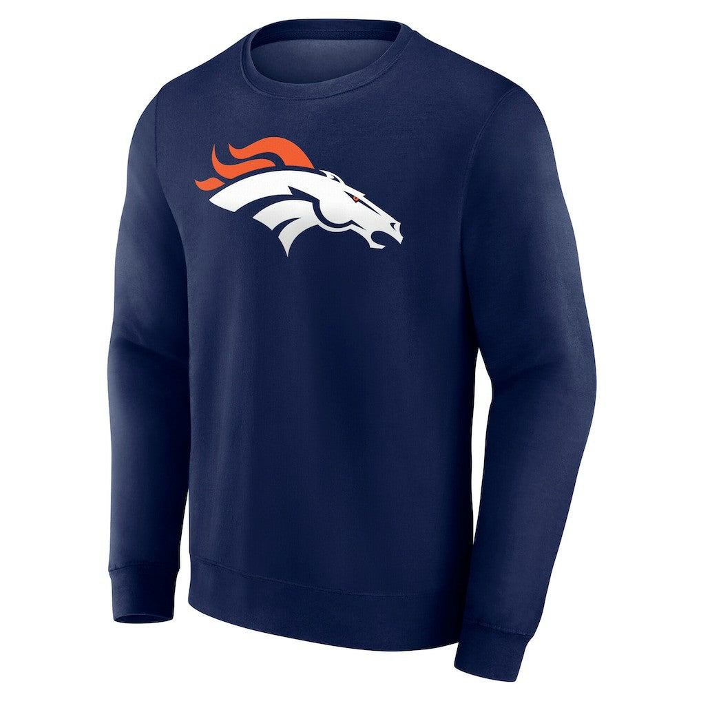 Denver Broncos Team Authentic Personalized Name & Number Sweatshirt - Navy for sale