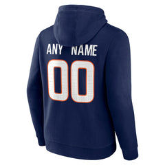 Denver Broncos Team Authentic Personalized Name & Number Hoodie - Navy for sale