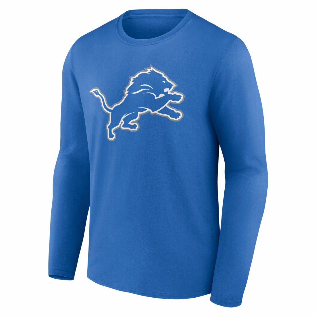 Detroit Lions Team Authentic Personalized Name & Number Long Sleeve T-Shirt - Blue sale