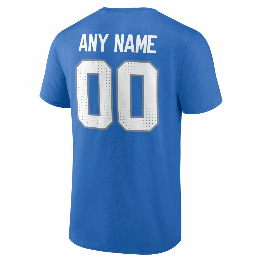 Detroit Lions Team Authentic Personalized Name & Number T-Shirt - Blue for sale