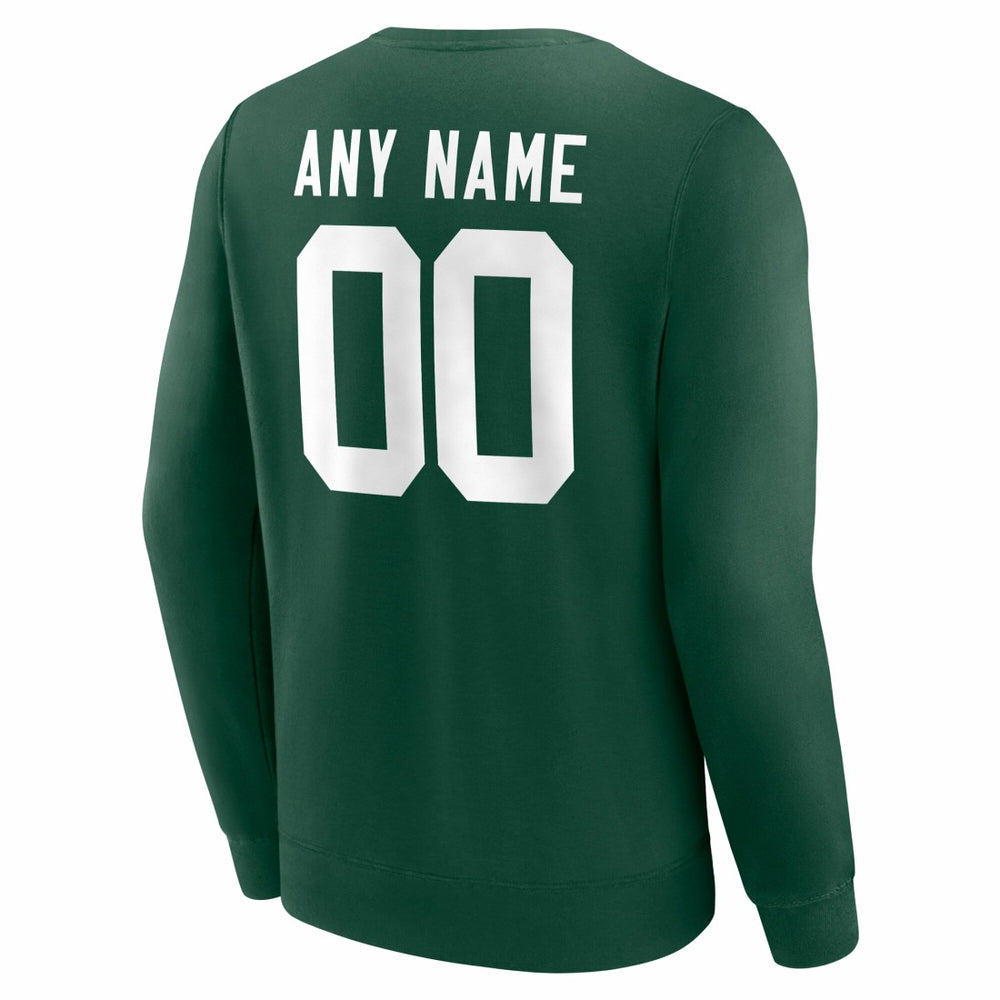 Green Bay Packers Team Authentic Personalized Name & Number Sweatshirt - Green outlet
